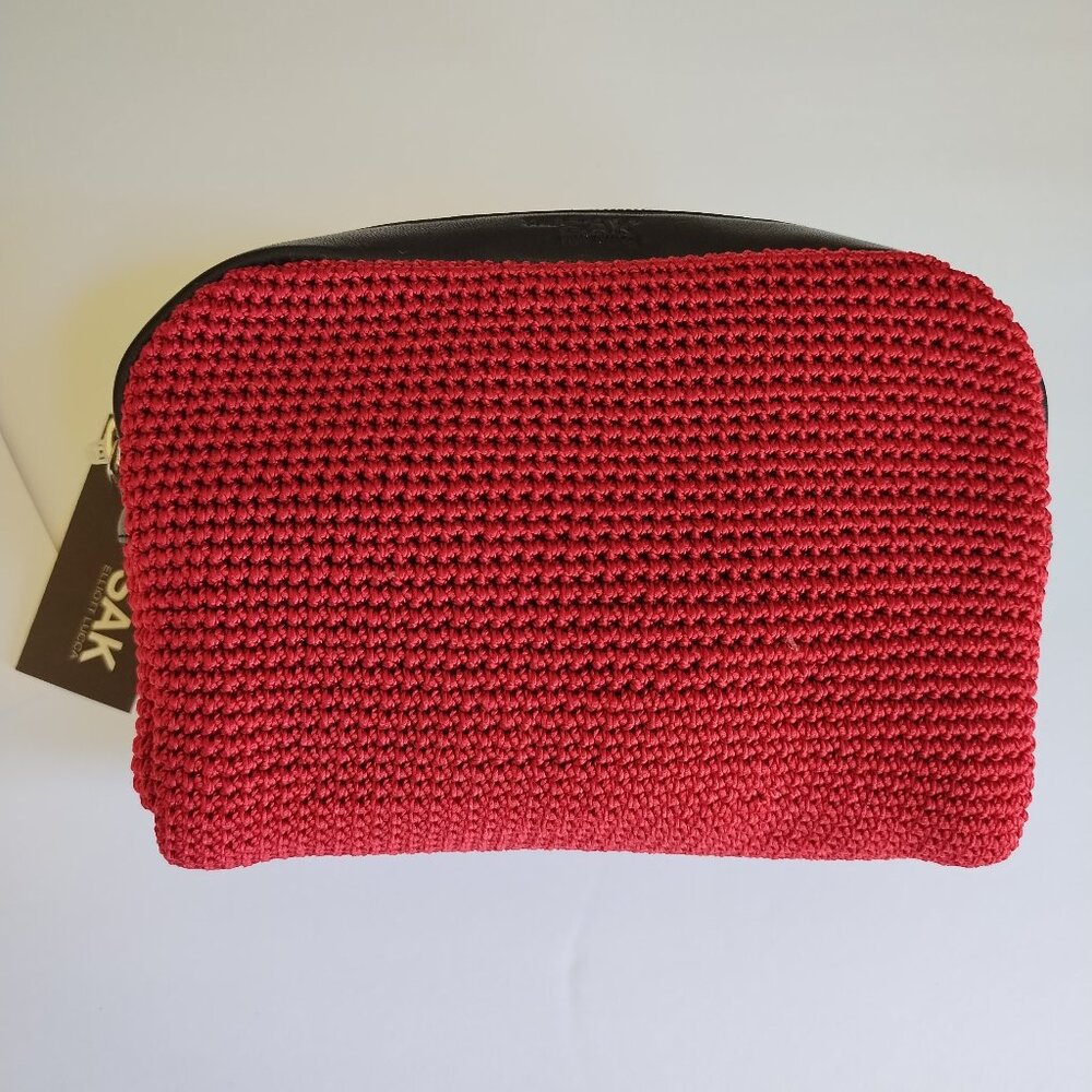 The Sak - Elliott Lucca - Small Hand Crochet Cosmetic Bag NWT